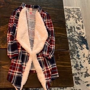 Flannel like cardigan